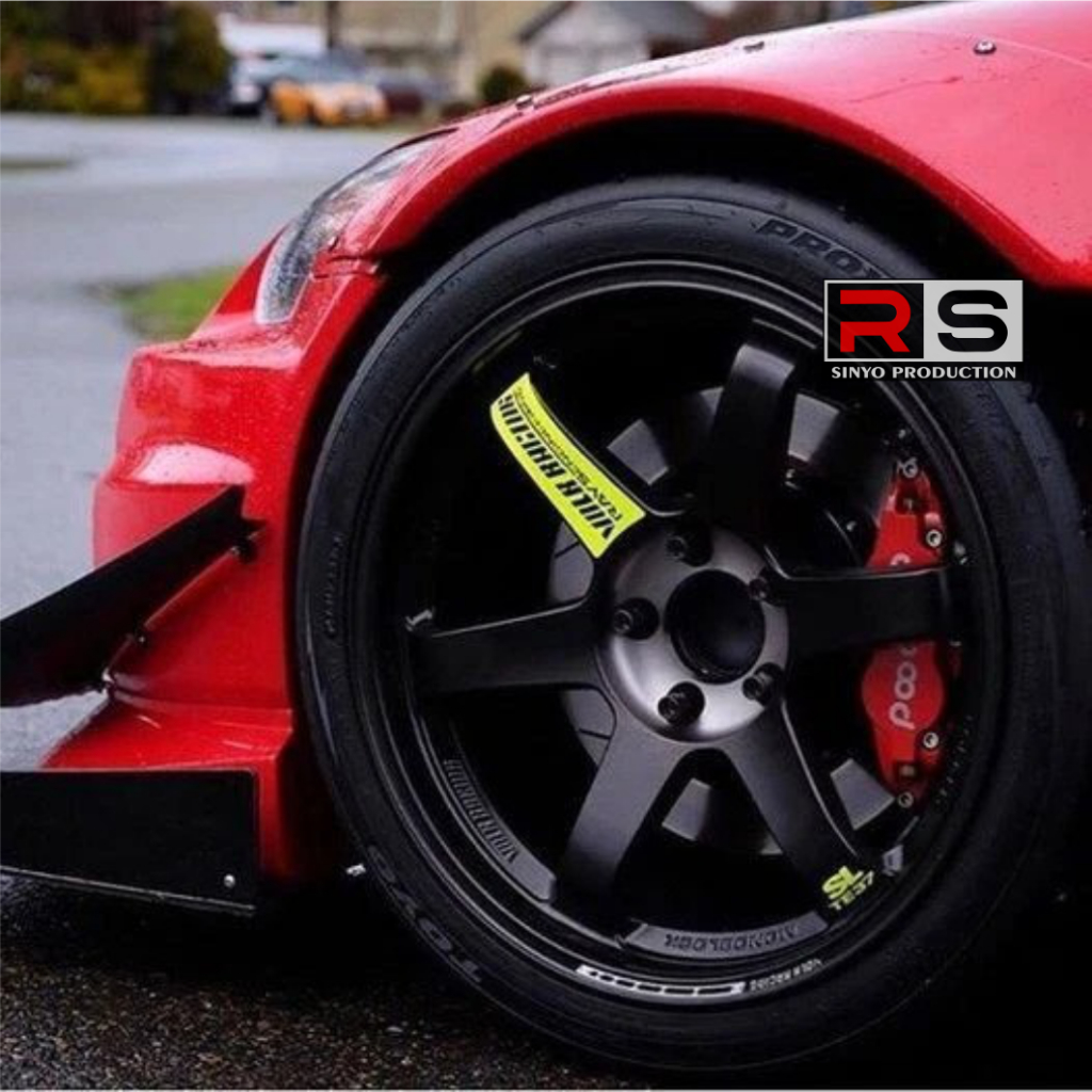 Volk Racing TE37 SL ล้อ Rays Engineering Rim Decal สติกเกอร์มะนาวสีเหลืองแหวน 15/16/17/18
