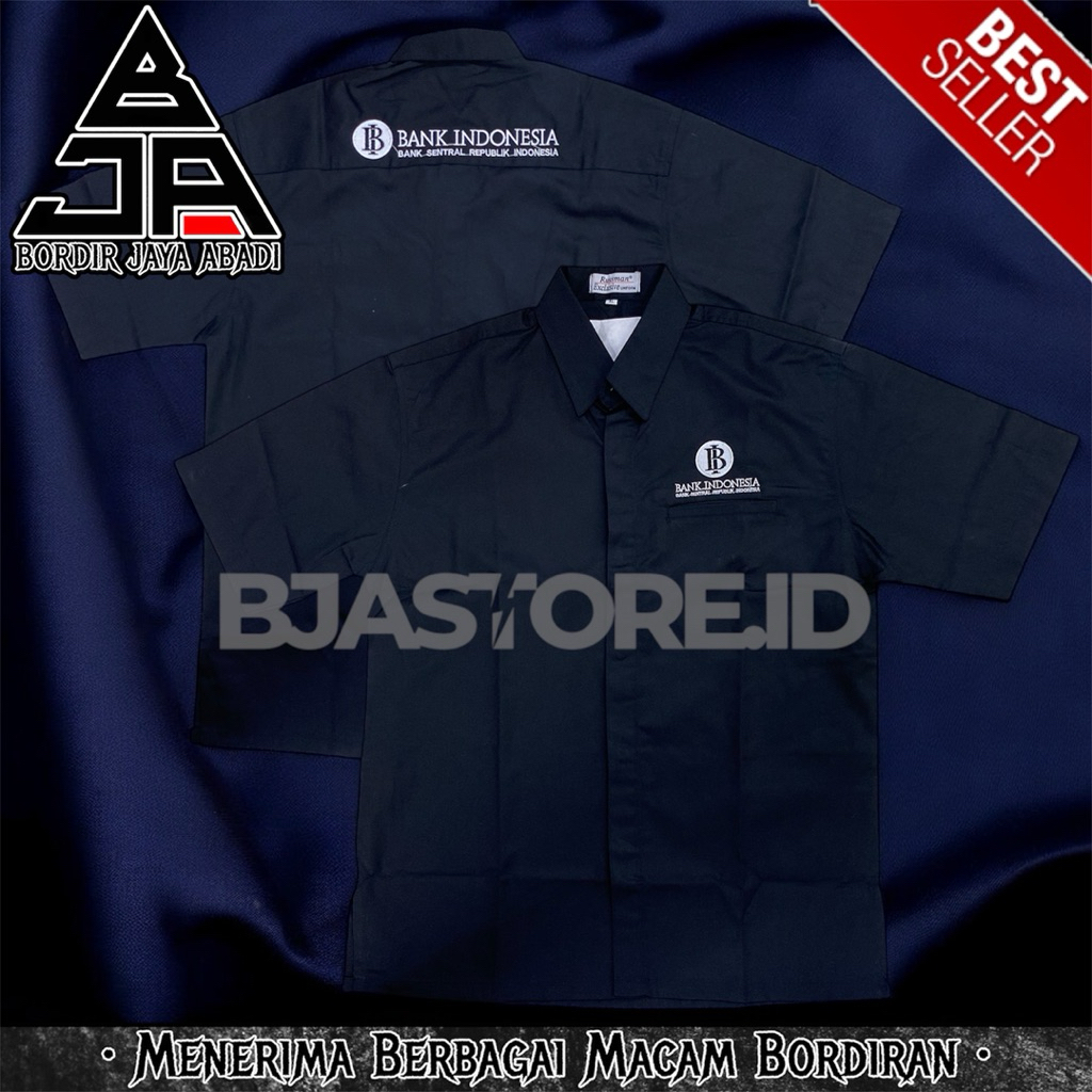 KEMEJA ล่าสุด BI Bank อินโดนีเซียเสื้อ K1 สีดํา