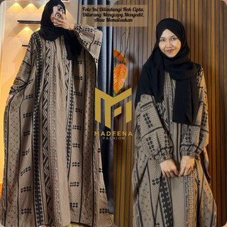 kaftan rayon motif tsaroya terbaru madeena kaftan Busui jumbo adem