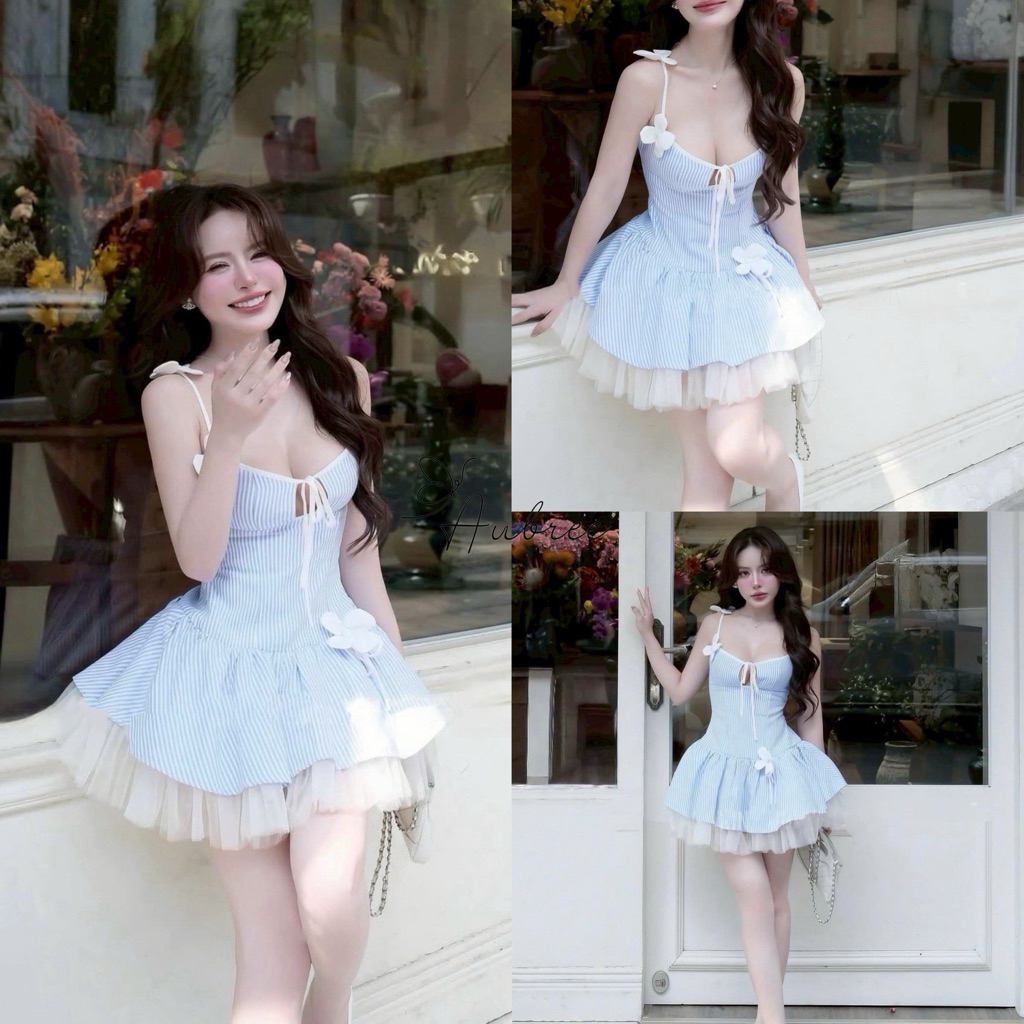 [ AUBRE ] Iris Vietnam Dress / Mini Dress / ชุดสตรี