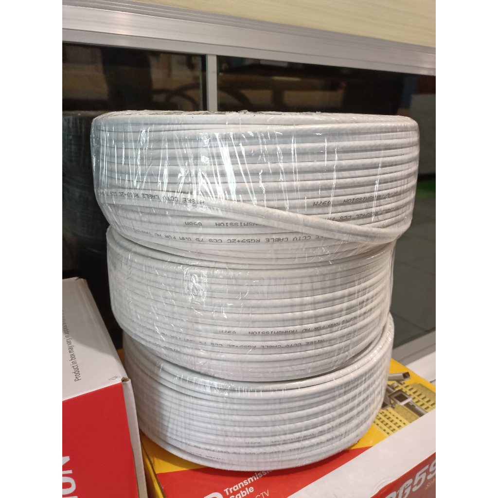 RG59 + RG59+2C สายไฟโคแอกเซียลสําหรับมิเตอร์กล้องวงจรปิดอนาล็อก