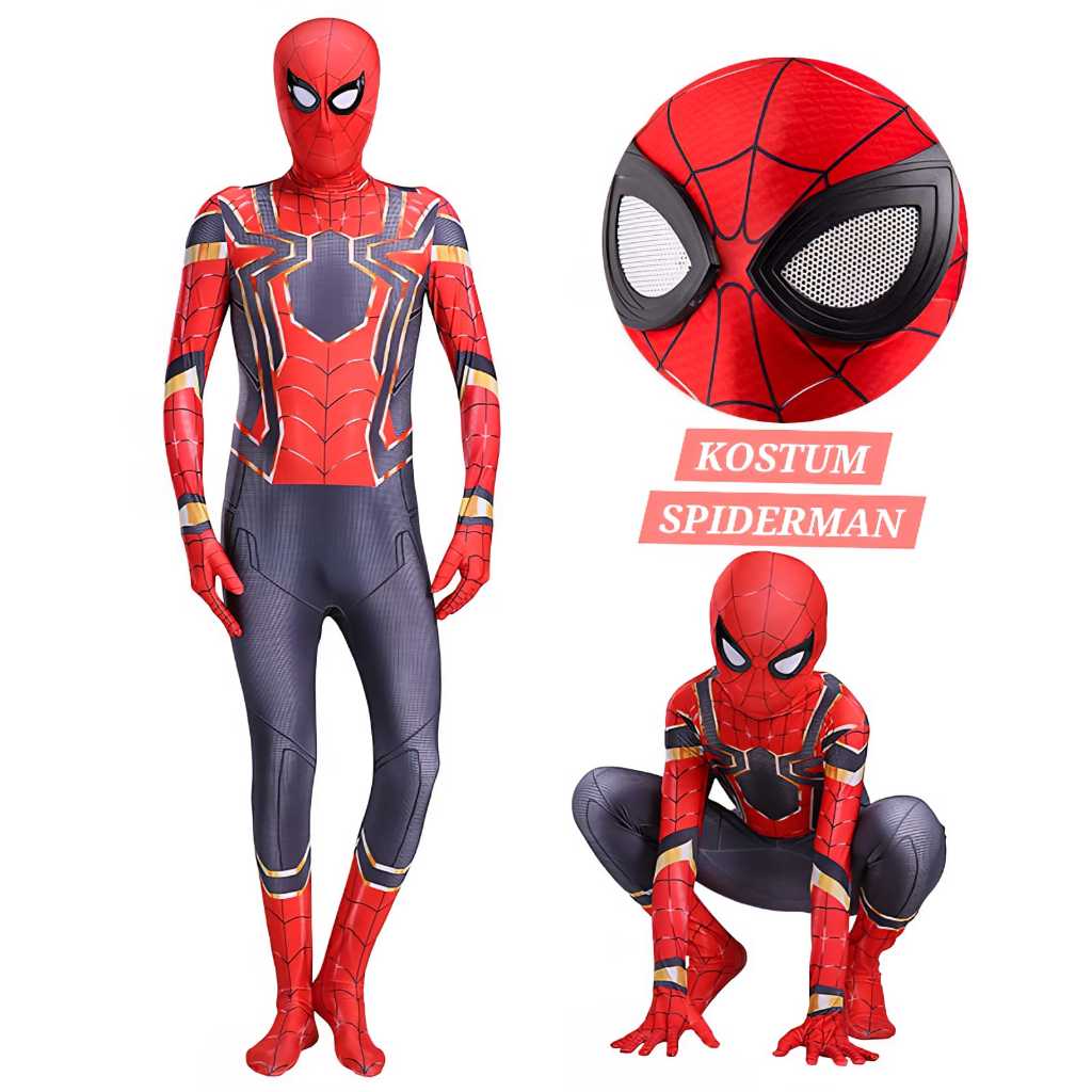 BAJUKIDDIE SPIDERMAN SUPERHERO AVENGERS COSPLAY HALLOWEEN BOOK CHARACTER COSTUME SUPER HEROES FOR BO
