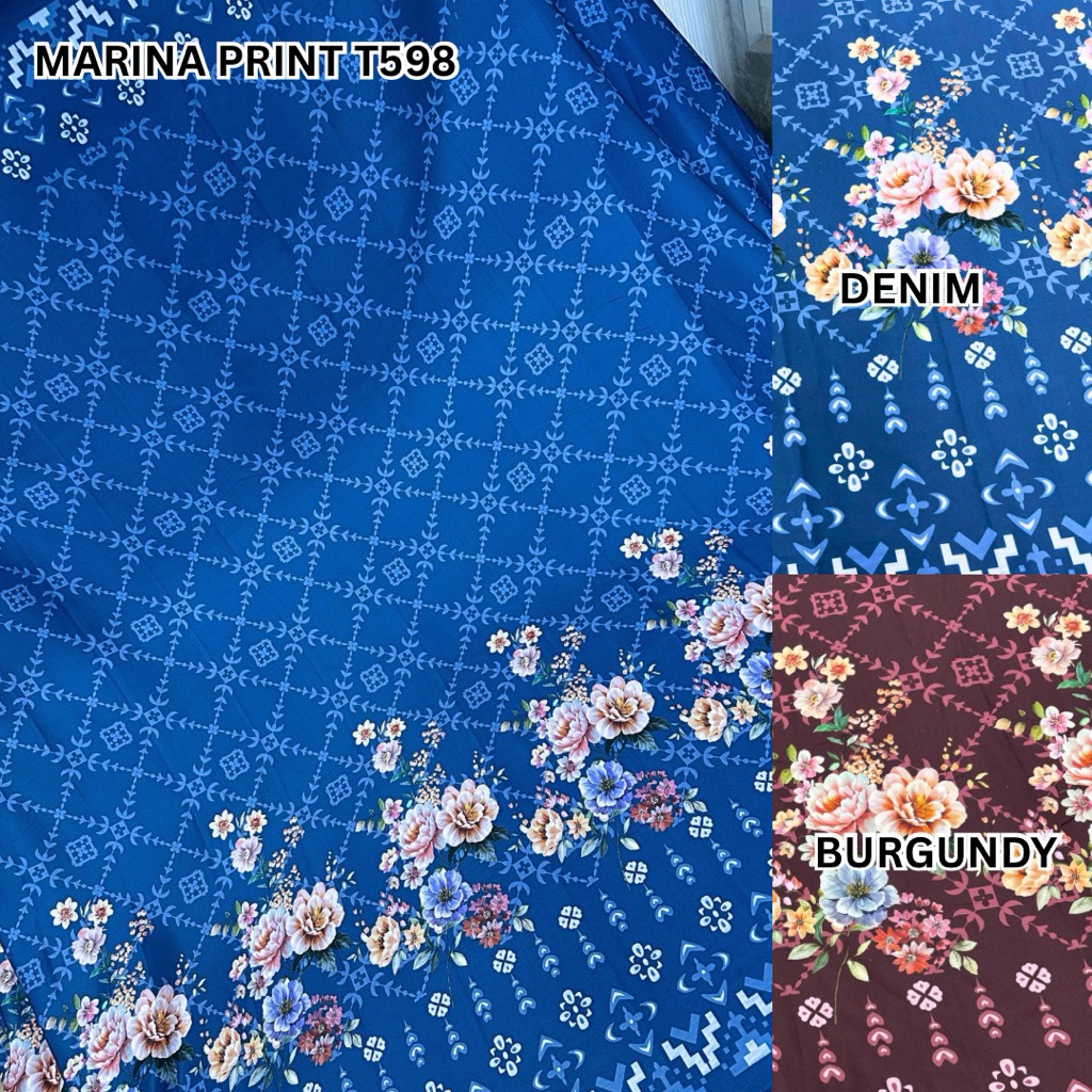 Marina Print T598 & T599 (ราคาต่อ 50cm)