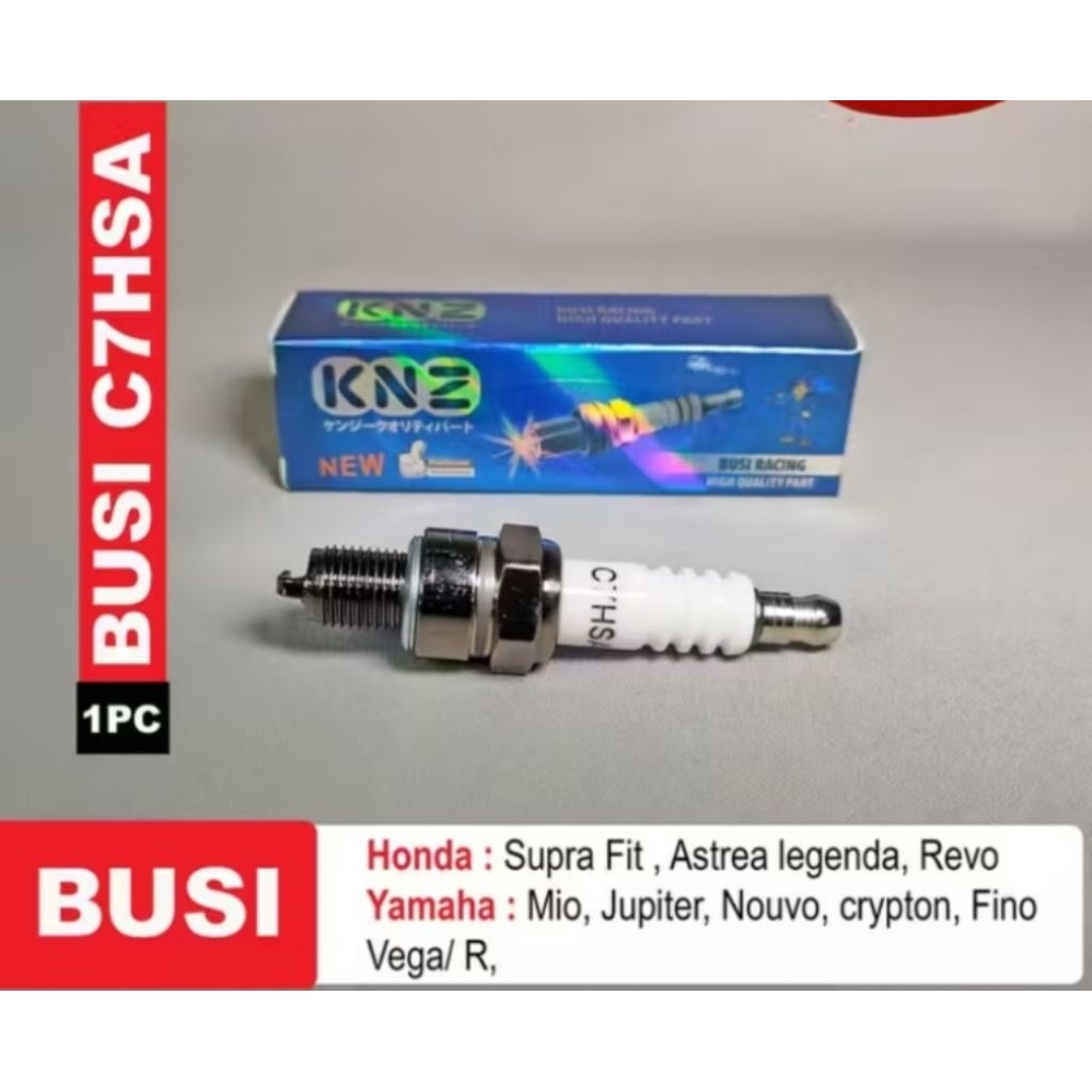 หัวเทียน C7hsa / หัวเทียน Mio-jupiter-supra-win / หัวเทียนมอเตอร์ไซค์แบบสั้น