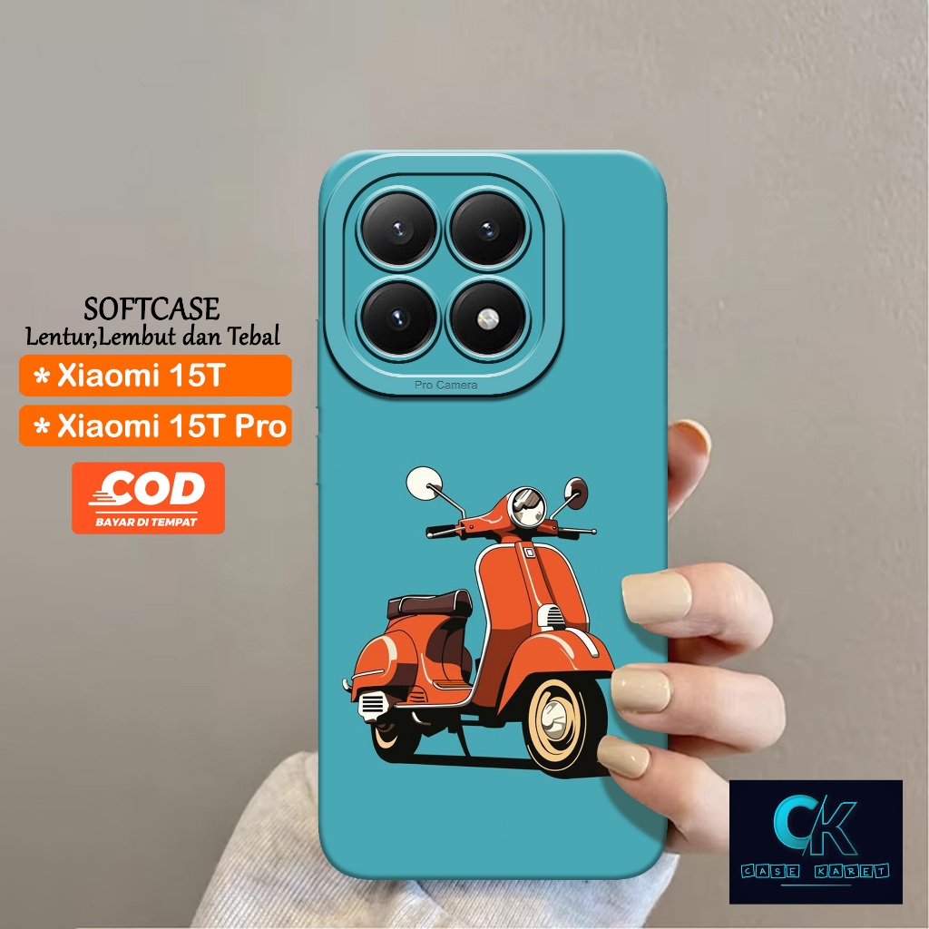 เคส Xiaomi 15T / Xiaomi 15T Pro - เคส VESPA - เคส Softcase Candy Full Color 3D Silicone TPU