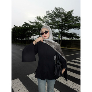 Lalia Dailywear ALANA TOP | Blouse wanita Atasan Wanita Long Sleeve Baju Lengan Panjang Wanita Top Blouse