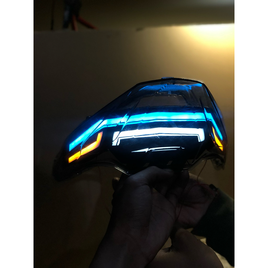Stoplamp ขี้เกียจ Beat deluxe gen 1 2020 2023 สีฟ้า es