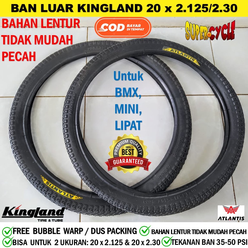 Atlantis Kingland 20 x 2.30 AT888 20" ใหม่พับ BMX จักรยานเด็กยางนอก