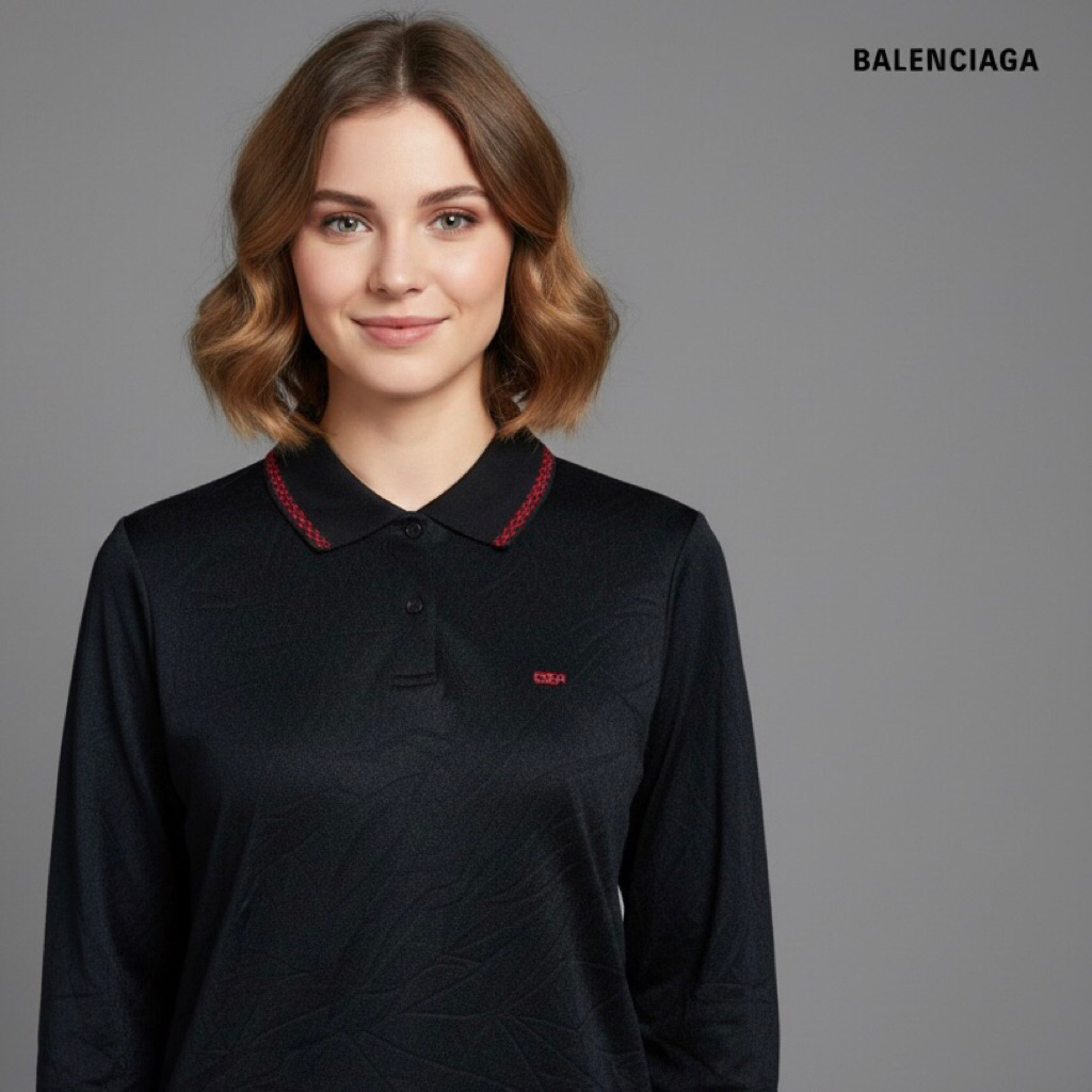 เสื้อยืดผู้หญิง B4L3NC1464 PARIS T เสื้อสีดํา Original Second Preloved