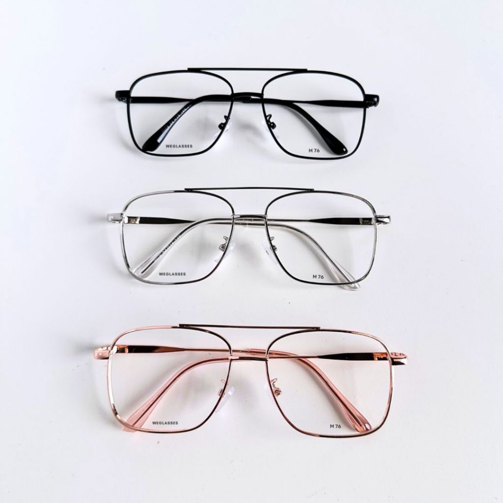 WEGLASSES M 76 FRAME UNISEX AVIATOR, แก้ว AVIATOR