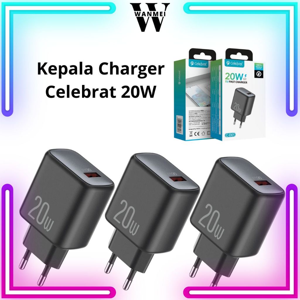 WM Celebrat C-D01-EU 20W Fast Charging Charger Adapter สําหรับ Android