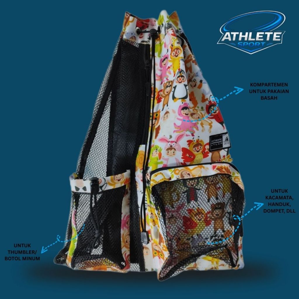 ATHLETE - Funnis Kids Mesh Swimming Bag