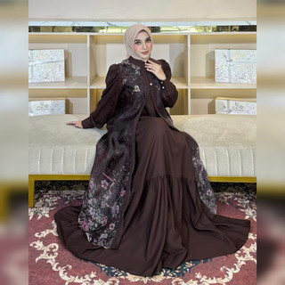 Helena Dress Only Gamis Exlusive By Elly Arsy
