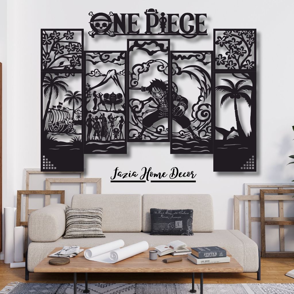 3D WALL DECORTATION ONE PIECE THEME 7 PANELS