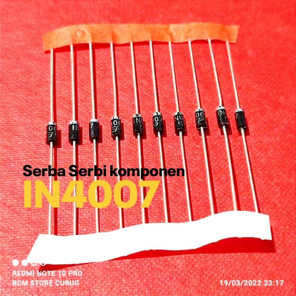 (5 ชิ้น) ไดโอด 1N4007 IN4007 4007 1A 1000V วงจรเรียงกระแสไดโอด IN 4007 DO-41