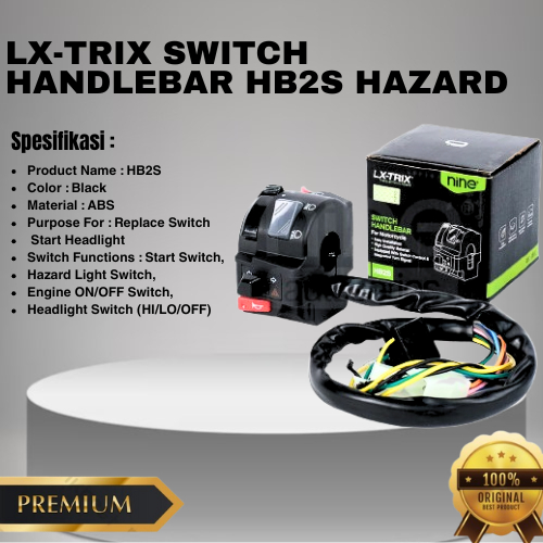 Vixion Universal Hazard Signal Piw Piw Horn Dim Switch เครื่องยนต์ HB2S