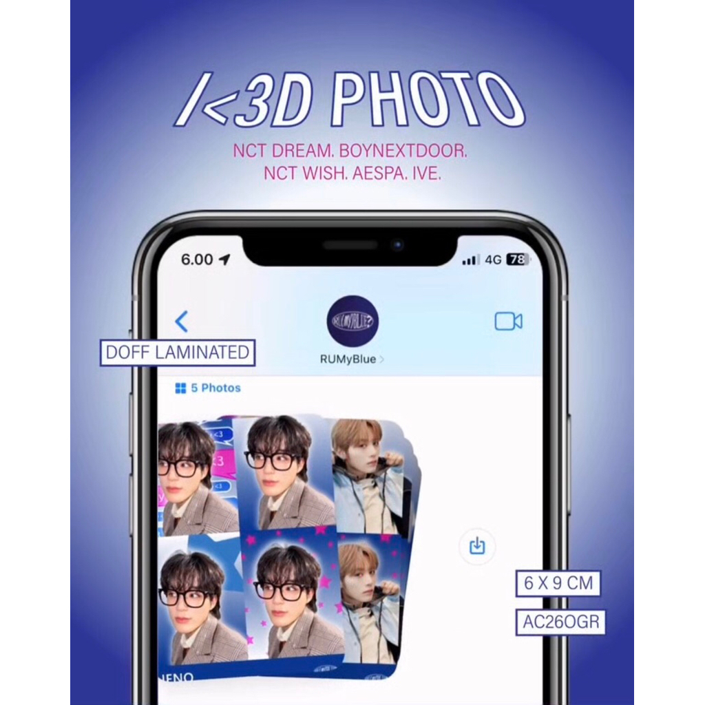 ฉัน<รูปถ่าย 3 มิติ - ID PHOTO NCT DREAM, NCT WISH, BOYNEXTDOOR, AESPA, IVE