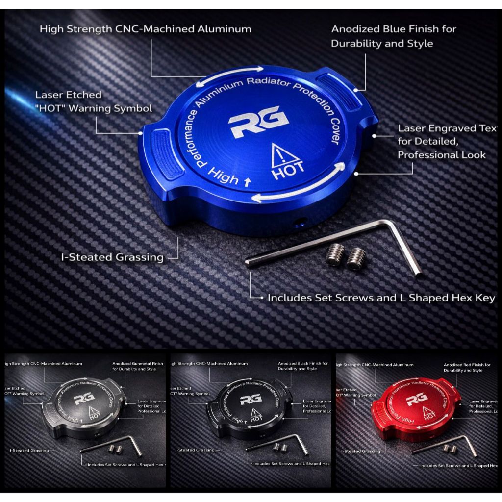 GEN2 ยี่ห้อ RG RADIATOR COVER RADIATOR COVER VARIATION COLOR FULL CNC NMAX AEROX PCX VARIO CBR