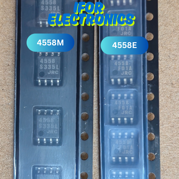 IC OP AMP JRC4558 SMD ORIGINAL JAPAN JRC 4558M 4558E การ์ดเสียง
