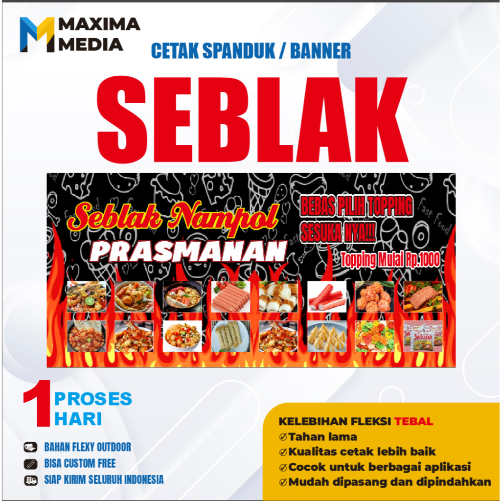 PRINT SEBLAK BUFFET BANNER - SEBLAK - FREE DESIGN -