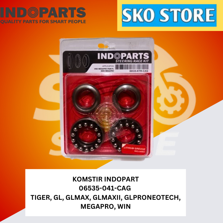 คอพวงมาลัยซิ่ง INDOPART 06535-041-CAG INCL GREASE TIGER, GL, GLMAX, GLMAXII, MEGAPRO, WIN