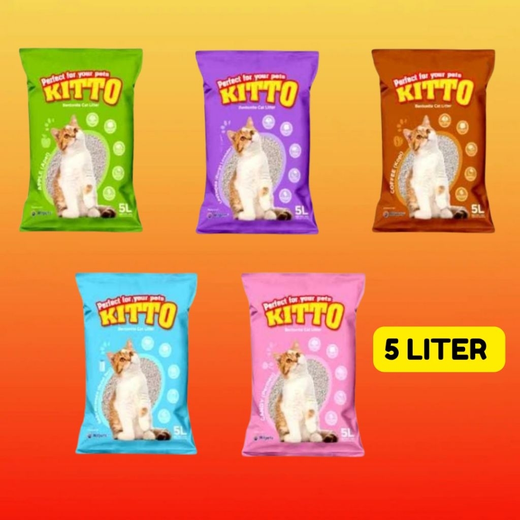 KITTO CAT SAND 5 LITERS FRAGRANT CAT SAND