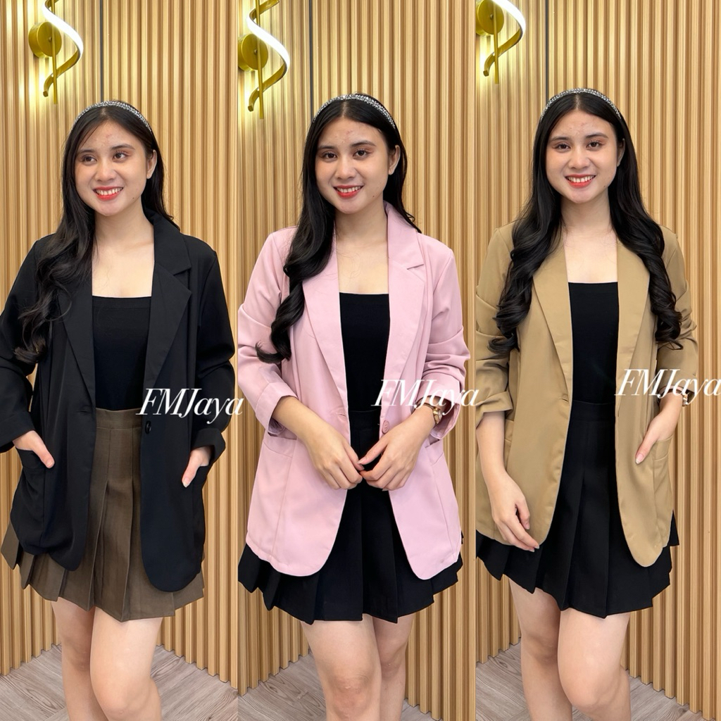เบลเซอร์ SLIM FIT สําหรับผู้หญิง 9983 || วินเทจ BAZER BLOUSE || เสื้อกล้ามผู้หญิง || เบลเซอร์ผู้หญิง