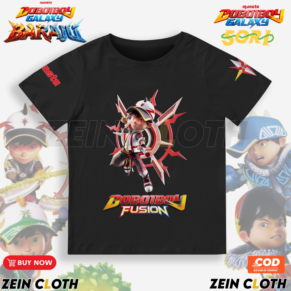เสื้อยืด Boboiboy Supra Kids / เสื้อยืด Boboiboy Galaxy Fusion Kids / Bobiboy Supra Kids Clothes