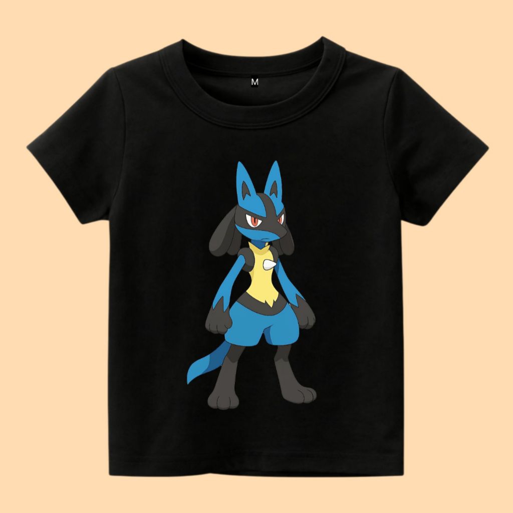 เสื้อยืดท็อปเด็ก Pokemon lucario