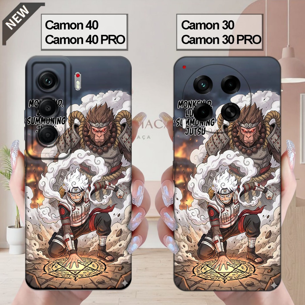 เคส Tecno CAMON 40 | CAMON 40 Pro _เคส CAMON 30 | CAMON 30 PRO - ปลอกสีดําใสยืดหยุ่น