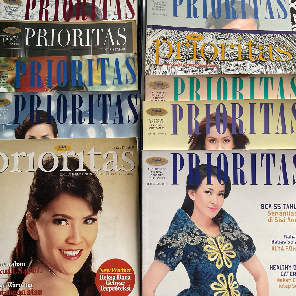 BCA Priority Magazine พิเศษเฉพาะสําหรับลูกค้า Priority