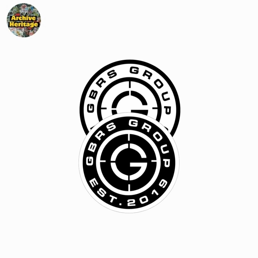 สติ๊กเกอร์โค้งมน GBRS Group Gear