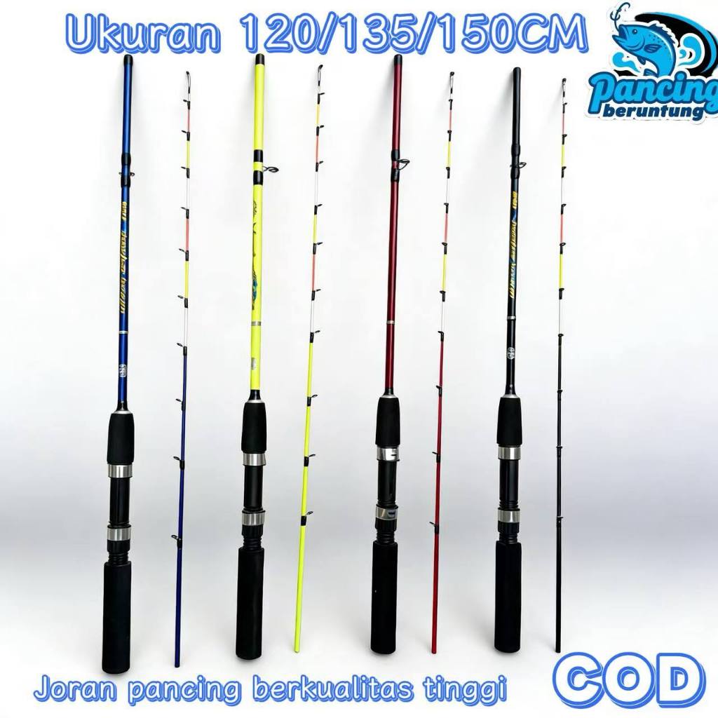 คันเบ็ดตกกุ้งและชาวประมงขนาดเล็ก - น้ําหนักเบา พกพาสะดวก วัสดุทนทานทนทาน (ขนาด 120/135/150 ซม | ตัวเ