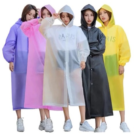 เสื้อกันฝน Eva เสื้อฮู้ด Poncho Dress Eva เสื้อกันฝนผู้ใหญ่เสื้อกันฝนเด็ก