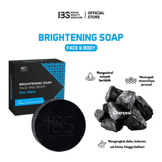 IBS Sabun Pencerah Wajah dan Badan secara Permanen Original BPOM for MEN (1 pcs Hitam) Original BPOM