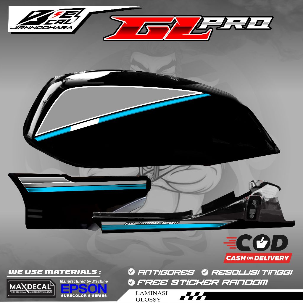 HONDA GL PRO MAX VARIATION STRIPING SIMPLE GRAPHIC MOTIF K56