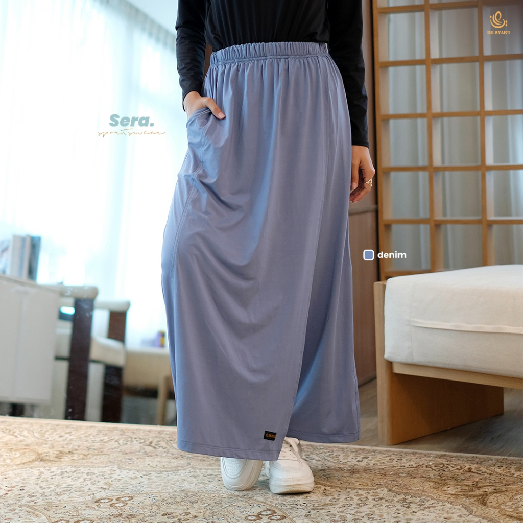 [ Be.Syari X Zaneva ] - กางเกงกีฬาผู้หญิง Sera Flow Cullote มุสลิม