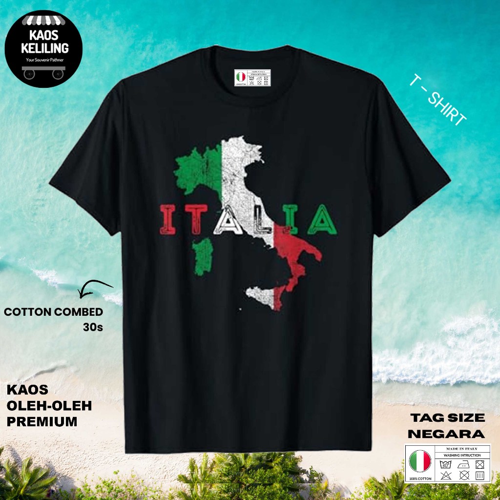 ITALY SOUVENIR T-SHIRT 13 ORIGINAL ITALY LABEL TAG ของขวัญพรีเมี่ยม SOUVENIR CLOTHES