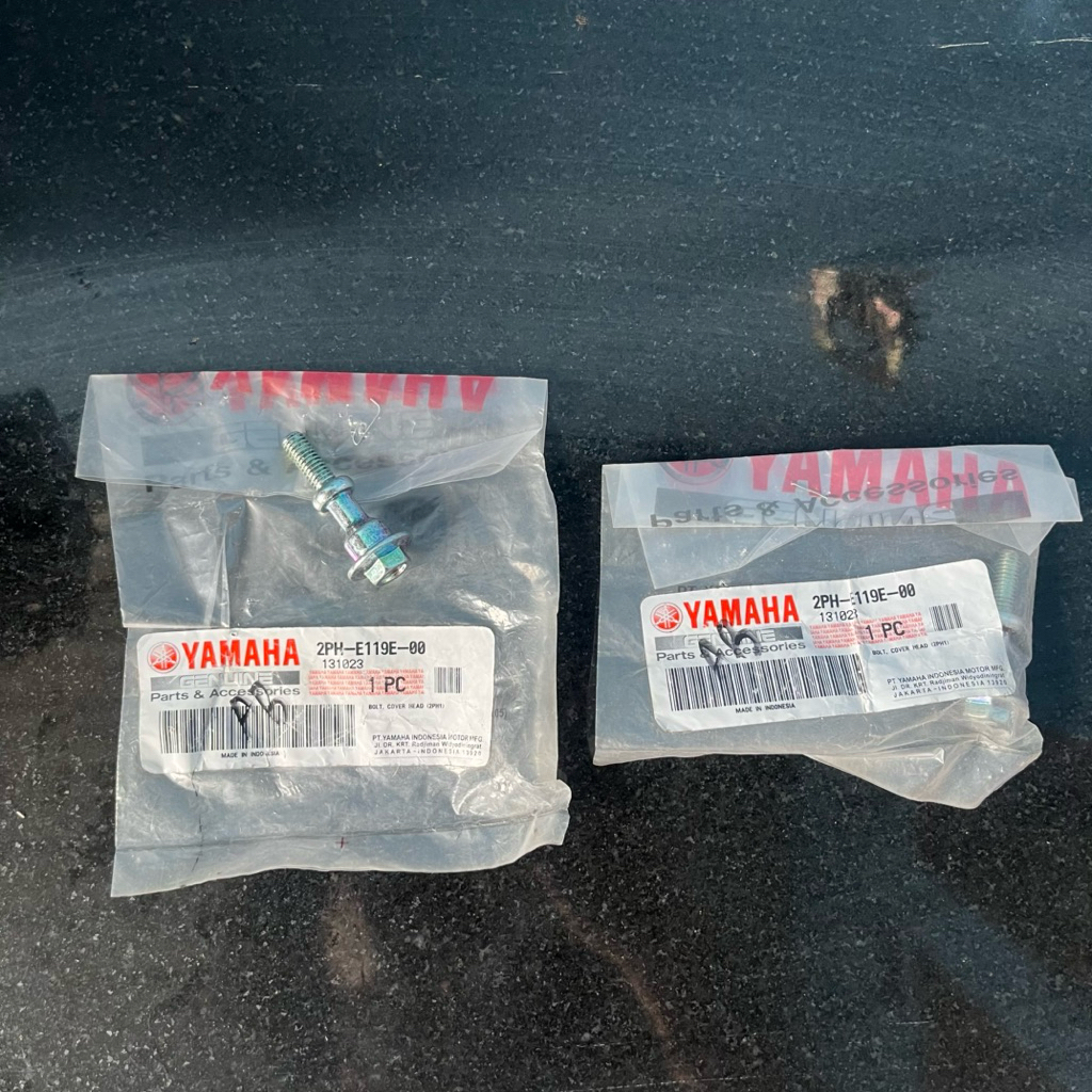 Yamaha Mio Soul GT M3 Z Fino F1 2PH-E119E-00 หัวด้านบนบล็อกฝาครอบโบลท์