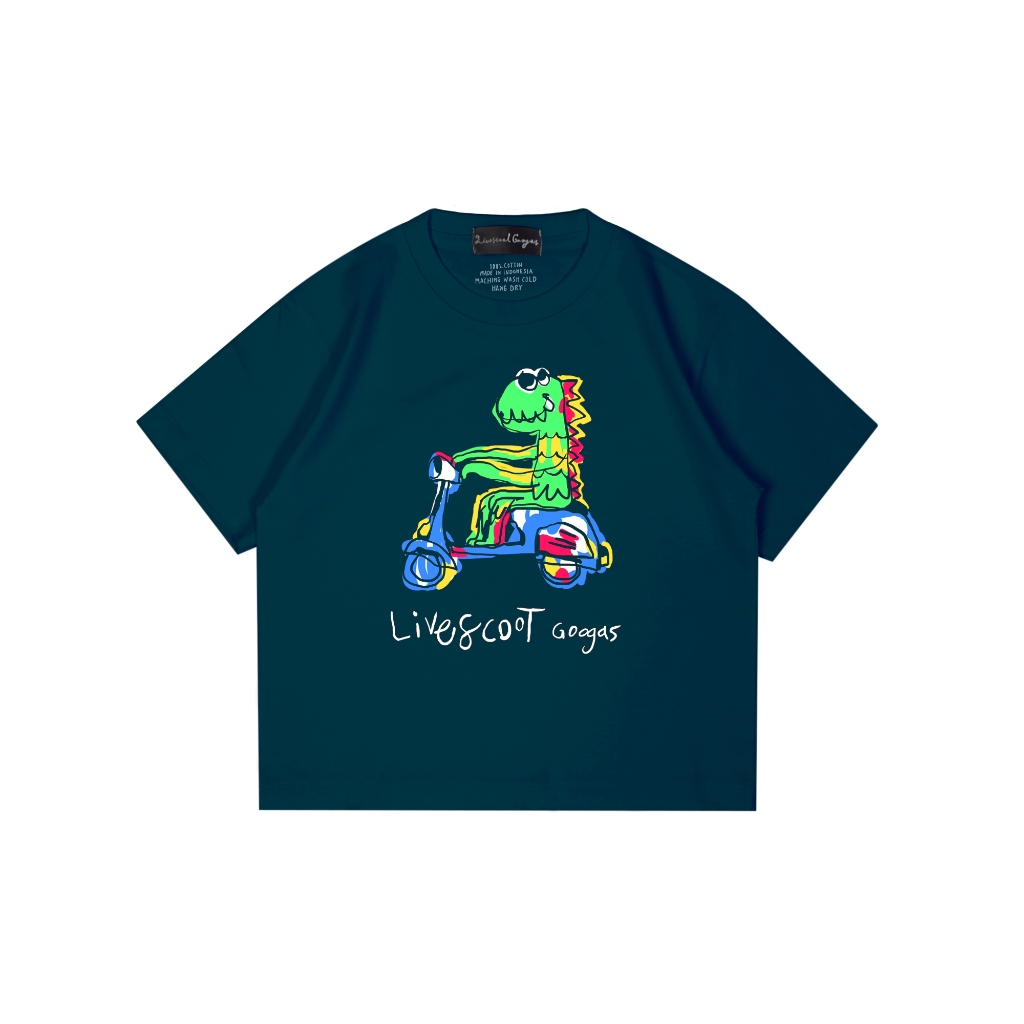Livescoot Kids Short Sleeve Boxy I Kids T-Shirt - Dines