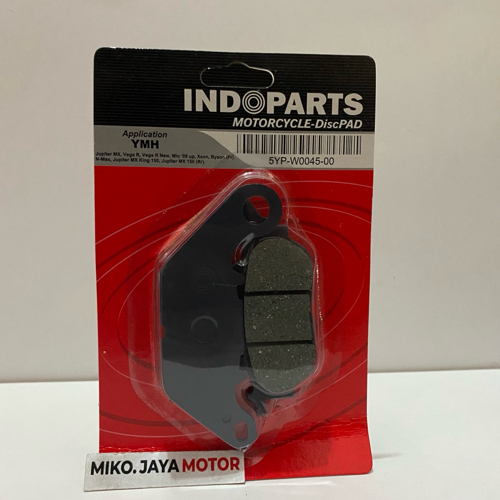 ผ้าเบรกหน้า 5YP-W0045-00 MIO SMILE MIO J VIXION JUPITER MX MIO SOUL VEGA ZR ORIGINAL INDOPARTS