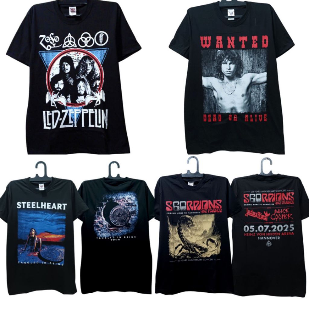 เสื้อยืด LEGEND MUSIC | ประตู | ภาษาอังกฤษที่ไม่ดี | AEROSMITH | LED ZEPPELIN | ราชินี | อลิซ คูเปอร์ | สิงโตขาว | จิม มอร์ริสัน | แมงป่อง | สมิธ | โอซี่ | YNWIE MALSTEEN