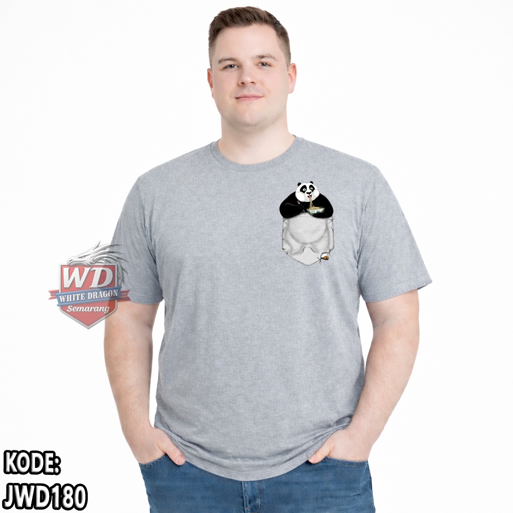 เสื้อยืด PANDA ขนาดใหญ่รหัส JWD180 JUMBO 2XL 3XL 4XL 5XL 6XL 7XL 8XL 9XL 10XL 11XL 12XL
