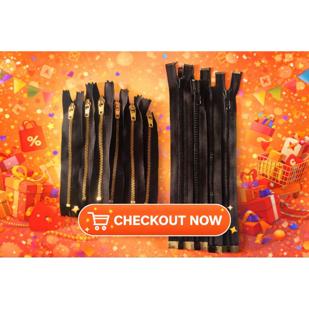 YKK Jacket Zipper 30 cm & Jeans Zipper 15 cm