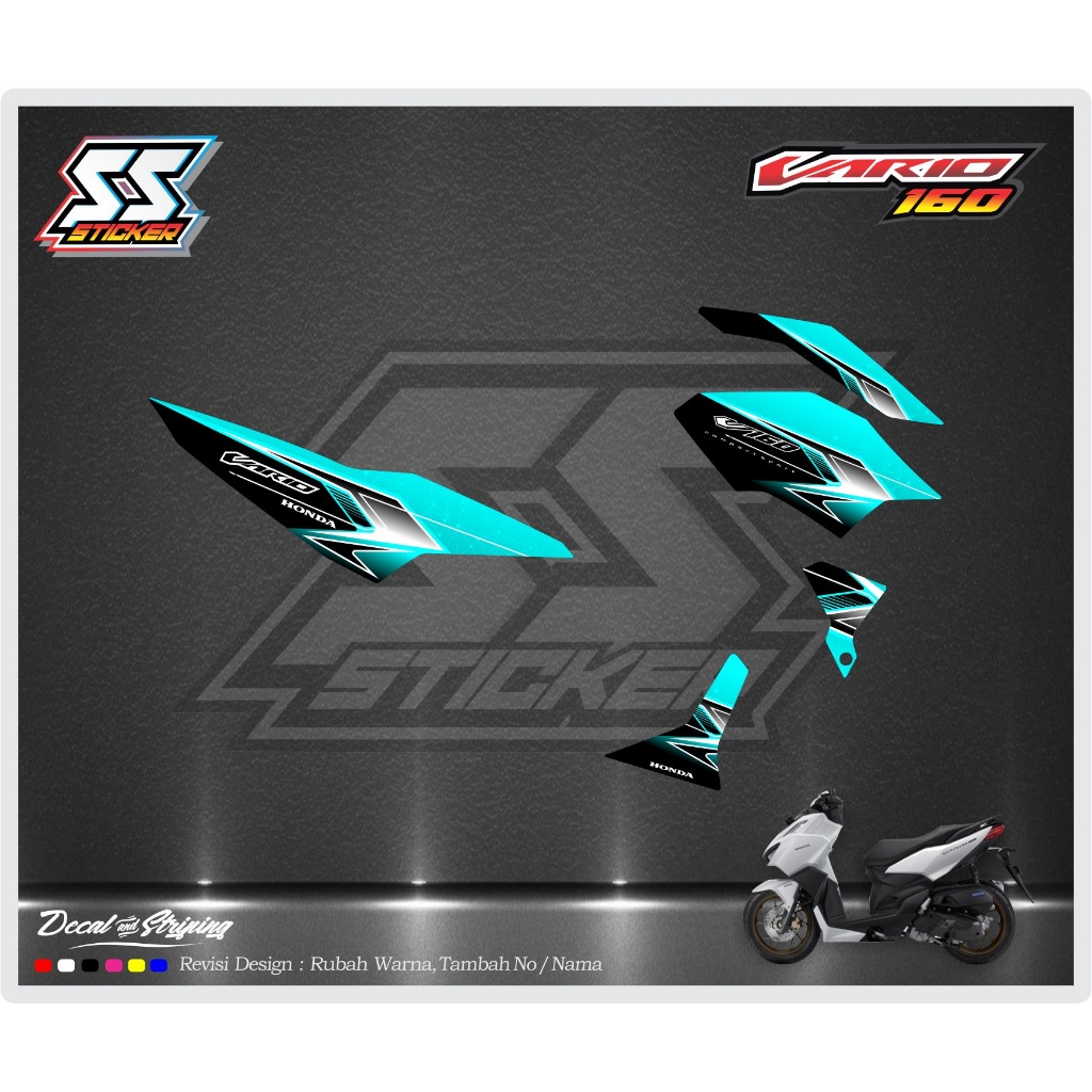 ใหม่ VARIO 160 DS 07 สติ๊กเกอร์มอเตอร์ไซค์