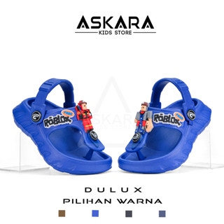 ใหม่ DULUX - 3D Roblox Character Boys Back Strap Flip Flops …