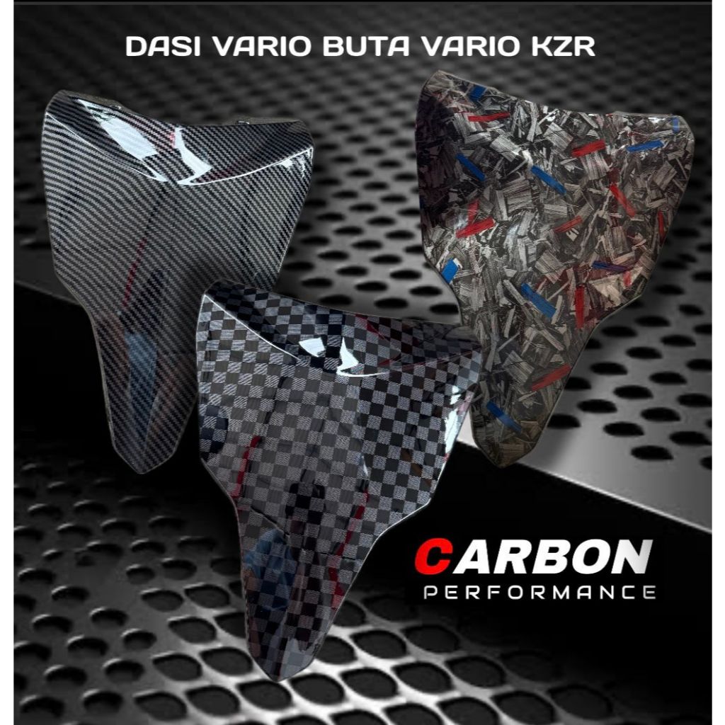 VARIO 125 KZR CARBON CHEST TIE FRONT PANEL VARIATION VARIO 125 OLD BULB CHESS MOTIF