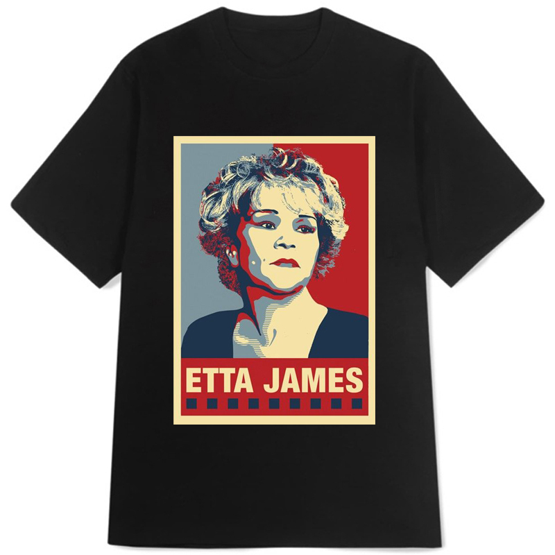 เสื้อยืด Etta James ผ้าฝ้าย 100% ไซส์ SML XL XXL 3XL 4XL