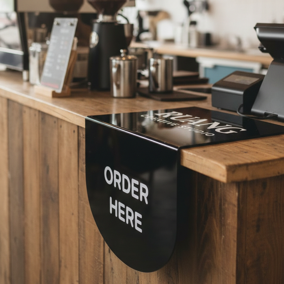 Sign Order Here Pay Here Coffeeshop Trending Viral Current หรูหรา