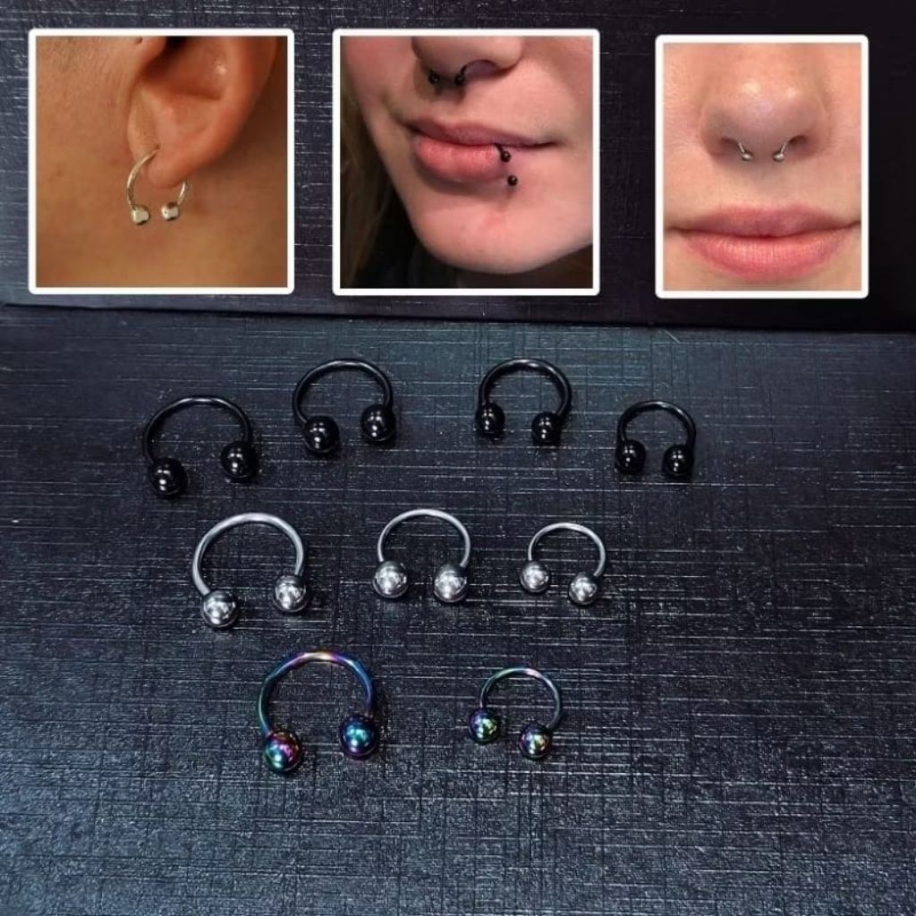 TITANIUM SEPTUM EARRINGS / PIERCING / NOSE EAR PIERCING / TITANIUM SAPTUM